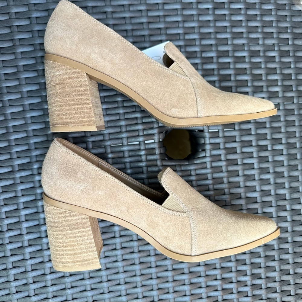 Joie Tan Block Heel Loafers - Picture 12 of 13